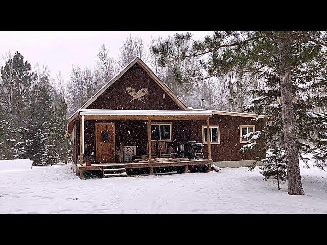 High Winds And Snow At Our Homestead: Prepping For New Cabin Build