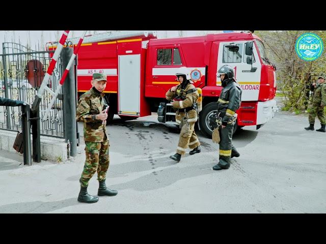 В ИнЕУ прошли учения городских пожарных участков