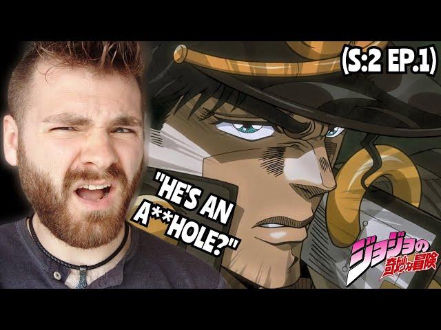 WHO THE F*** IS JOTARO??!! | JOJO'S BIZARRE ADVENTURE *PART 3* EPISODE 1 | (S2 EP:1) REACTION!