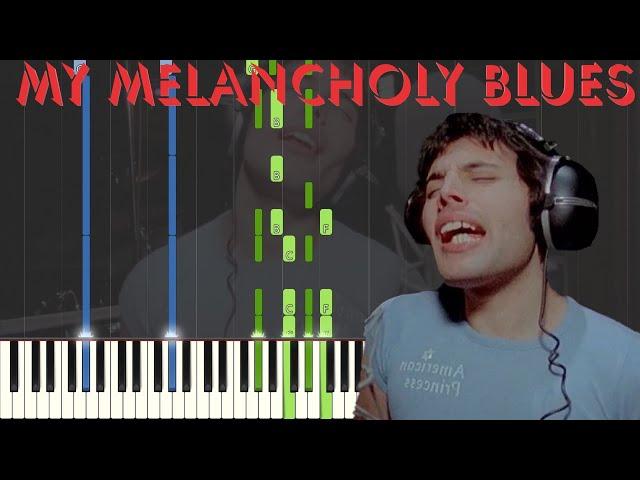 Queen - My Melancholy Blues Piano/Karaoke *FREE SHEET MUSIC IN DESC* As Played by Queen