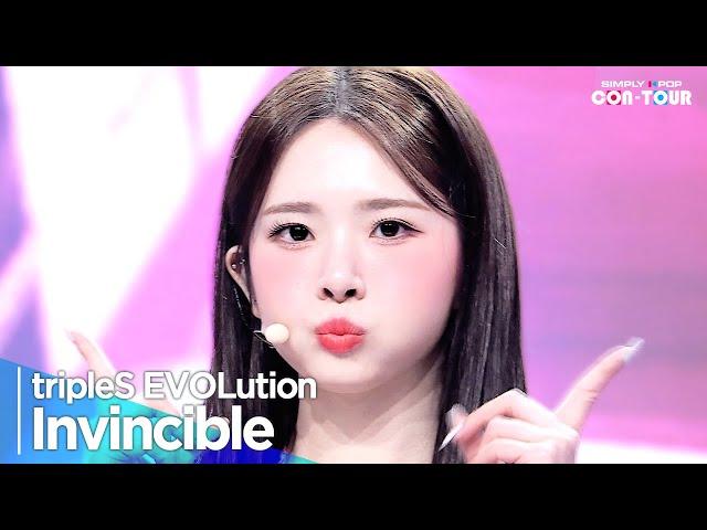 [Simply K-Pop CON-TOUR] tripleS EVOLution(트리플에스 에볼루션) - 'Invincible(인빈씨블)' _ Ep.590 | [4K]