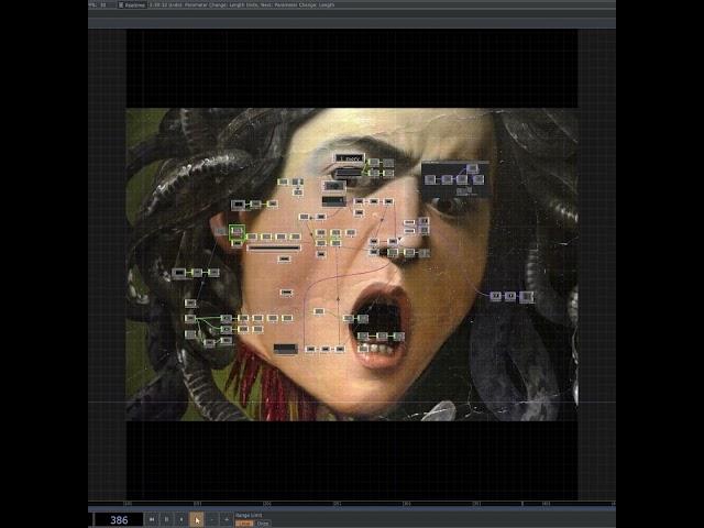Part of the TouchDesigner work I did for @maxcoopermax new show - #touchdesigner #newmediaart #art