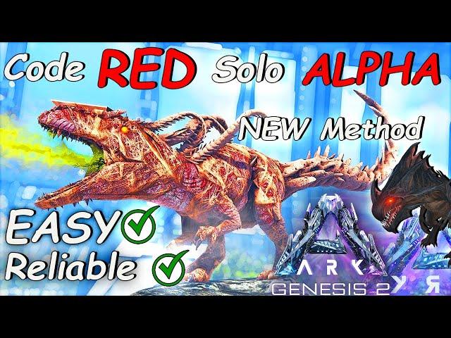 (NEW) Ark Code Red ALPHA SOLO Mission Guide | How To ARK Genesis Part 2