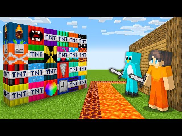 MORE TNT MOD vs Security House - Minecraft