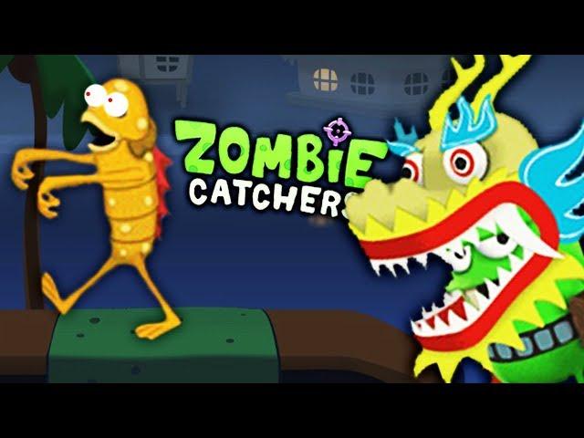 ПУГАЮ ЗОМБАРЕЙ и ОХОЧУСЬ на НОВОГО ЗОМБИ ТОЛСТЯКА в ЛАГУНЕ! Игра Zombie Catchers