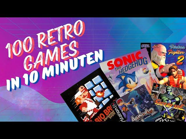 Top 100 Retro Games in 10 Minutes | 5 Genres