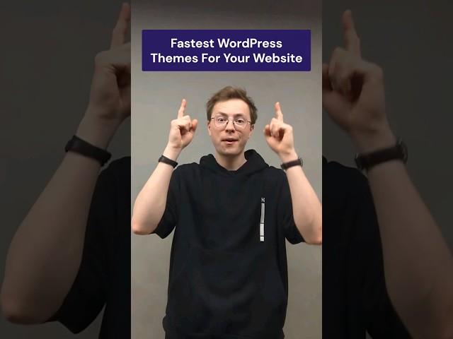 Fastest WordPress Themes #shorts