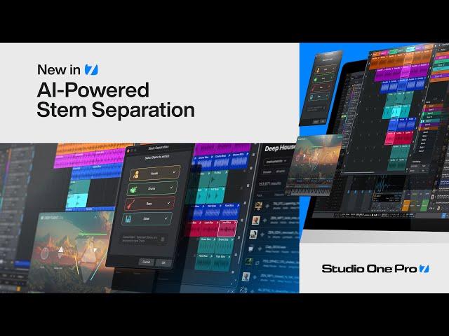 AI-Powered Stem Separation | New in Studio One Pro 7 | PreSonus