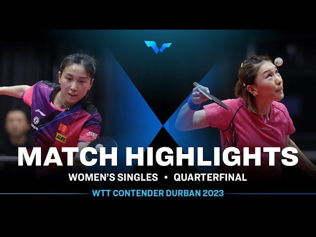 Qian Tianyi vs Xiaona Shan | WS QF | WTT Contender Durban 2023