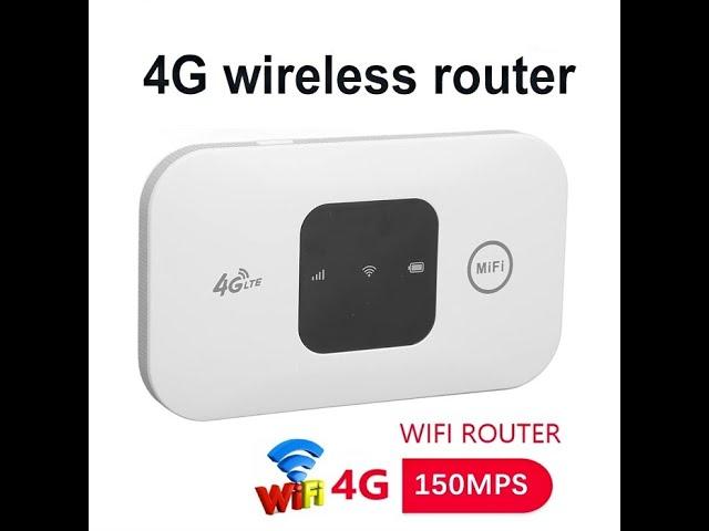 MF800 2 4G WiFi Router, Portable 4G LTE Modem Router with SIM Card Slot, Mini WiFi Mobile Hotspot