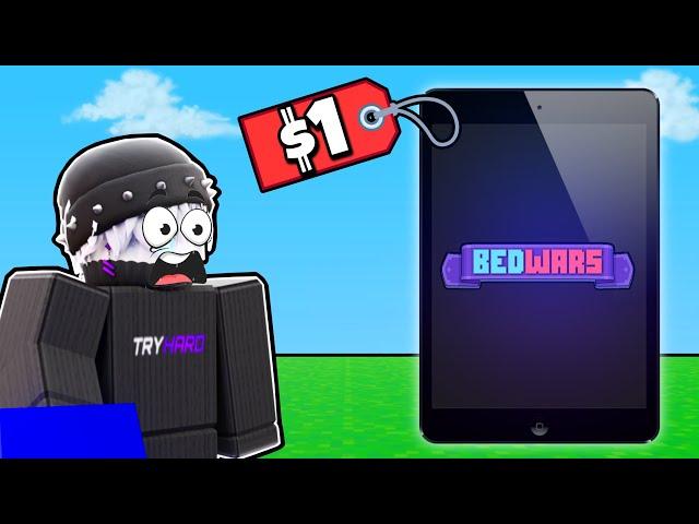 $1 IPAD Vs ROBLOX BEDWARS!