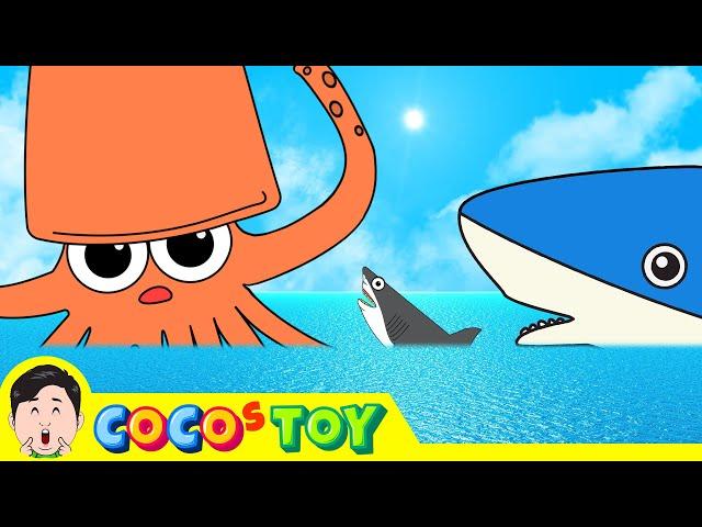 The Legendary Megalodon and Kraken 2ㅣdinosaurs animation for childrenㅣCoCosToy