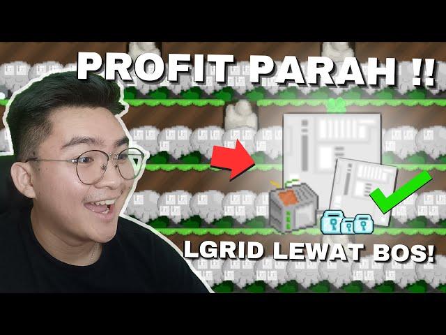 FARMING HTB SEPROFIT INI?! LGRID LEWAT BOSS!! | Growtopia Profit 2024