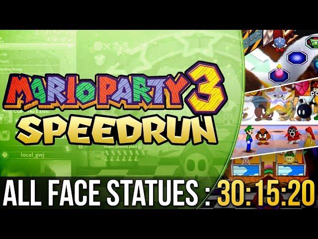 [WR] Mario Party 3 All Face Statues Speedrun in 30:15:20