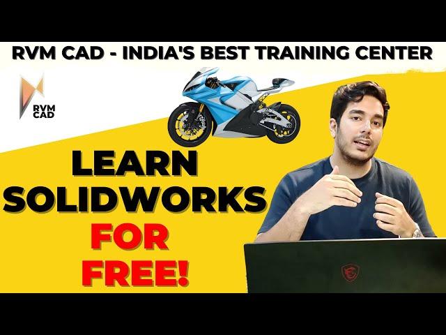FREE SOLIDWORKS CLASSES by INDIA'S NO.1 TRAINING CENTRE | RVM CAD - Solidworks Sketching & Modeling
