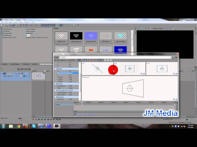 Sony Vegas Pro 10 Tutorial: How to Create Rotating 3D Text