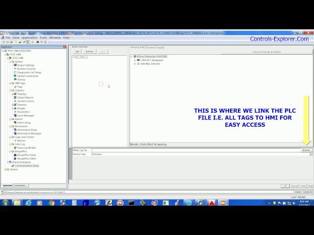 HMI LINK PLC TAGS, PANEL VIEW PLUS