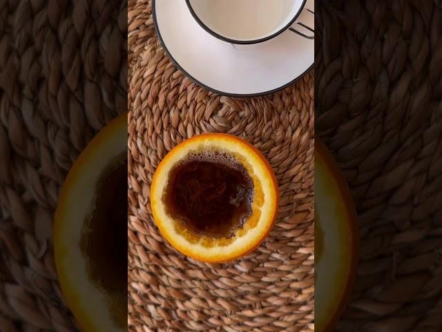 Чай в апельсине. Кения чистая, как апельсин сочная. #черныйчай #чай #чайвапельсине
