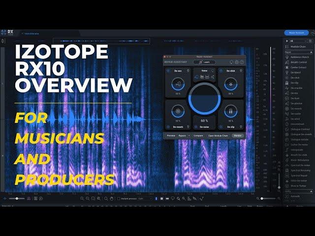 Izotope RX 10 Review and Overview for Musicians and Producers.