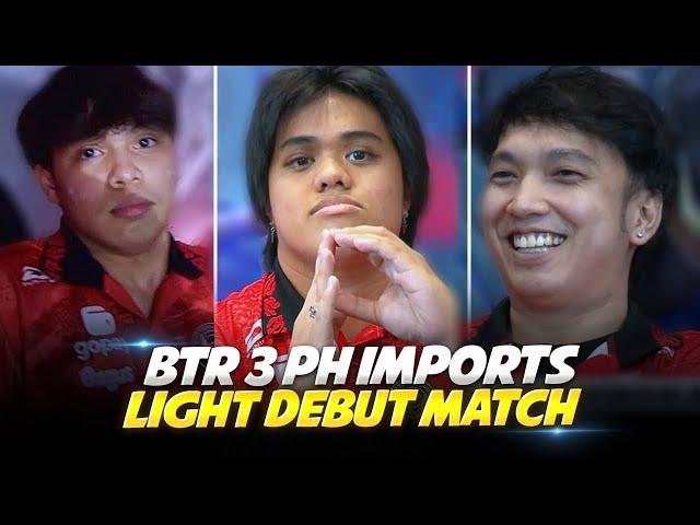 LIGHT DEBUT MATCH in MPL INDONESIA,EMANNIAC STRIKES AGAIN,BTR WELCOME THEIR 3 PH IMPORTS . . .