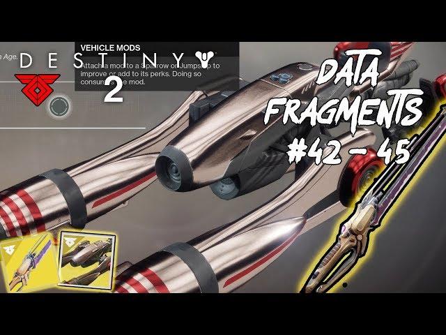 Destiny 2 Warmind Data Memory Fragments Locations #42 - #45 (Core Terminus, Star Wars Sparrow)