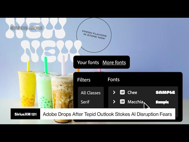 Adobe Stock Drops After Fears About Artificial Intelligence Disruption