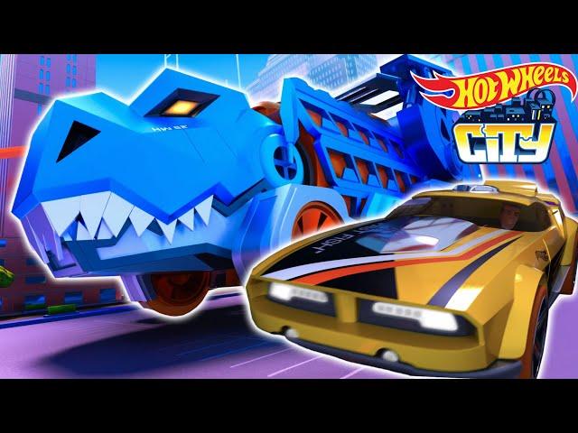  Sophia baut einen Dino-Trägerwagen  Kids Cartoon | Hot Wheels City @HotWheelsDeutschland