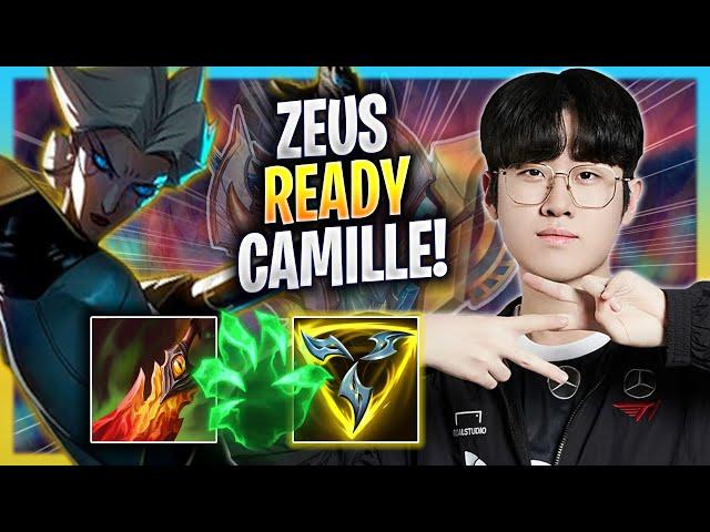 ZEUS IS READY TO PLAY CAMILLE! - T1 Zeus Plays Camille TOP vs Olaf! | Season 2023