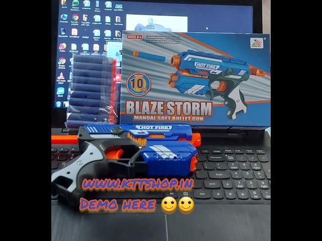 Unboxing & Review of Latest Blaze Storm Manual Soft Bullet Gun #shortsvideo