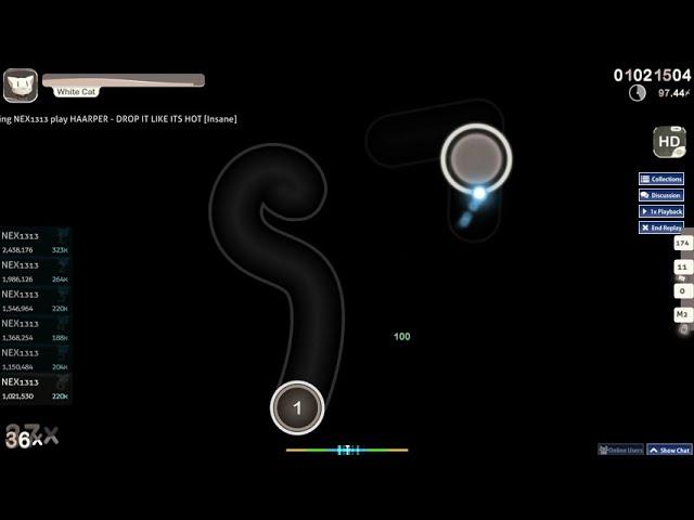 Haarper-DROP IT LIKE ITS HOT+HD 95%, 6 miss [Osu!]