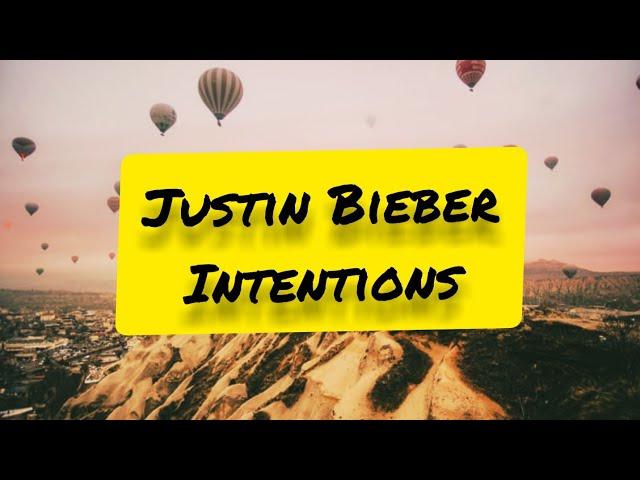 Justin Bieber - Intentions [ Lyrics]