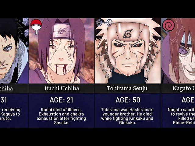 Age of Death of Clan Members in Hidden Leaf Village