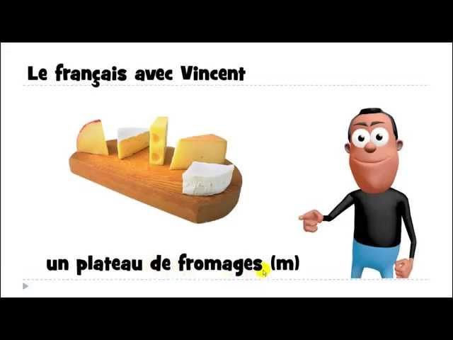 J'apprends le français # 1 mot par jour # un plateau de fromages