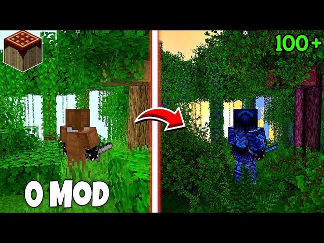 I Made Pojav Launcher Graphics into Realistic with 100+ MODS