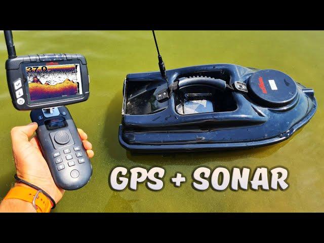 Smart ACTOR Pro ... GPS and sonar in a bait boat. Auto return and feeding by points