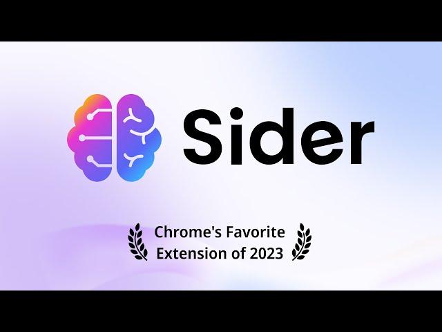 Sider 4.0 (ChatGPT Sidebar): Enhance workflow with ChatGPT, Claude, Bard for search, read, and write