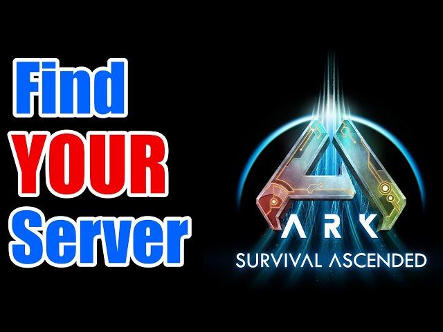 How to find your server! Ark Survival Ascended #arksurvivalascended #ark