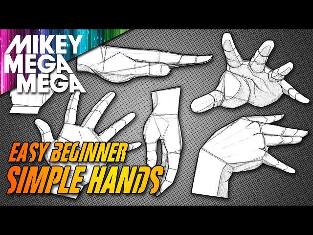 HOW TO DRAW HANDS - EASY ANIME STEP BY STEP