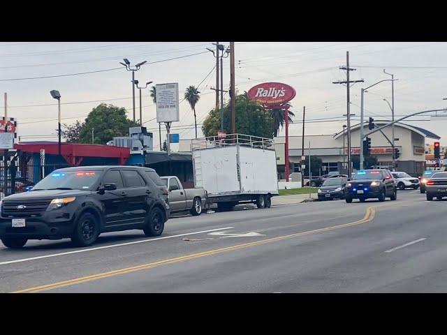 13x LAPD Unmarked SWAT Ford Explorers Vehicles Responding Code 3