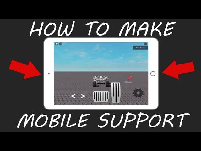 HOW TO MAKE MOBILE SUPPORT FOR A-CHASSIS | ROBLOX STUDIO