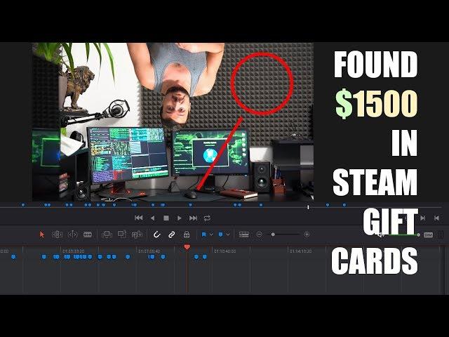 Found Marmok's $1500 in steam gift cards