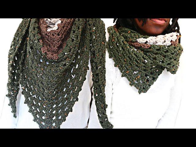 Quick Easy Crochet " Sugar Hill " Scarf, Easy Beginner Project