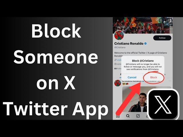 How to Block someone on X Twitter app