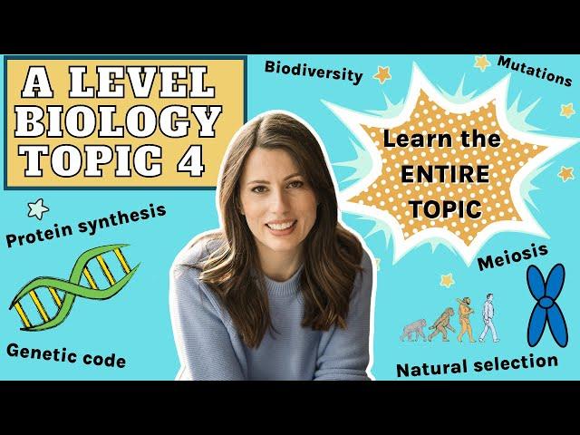 Learn the ENTIRE Topic 4 - AQA A level Biology.  Learn or revise the entire topic in this one video.