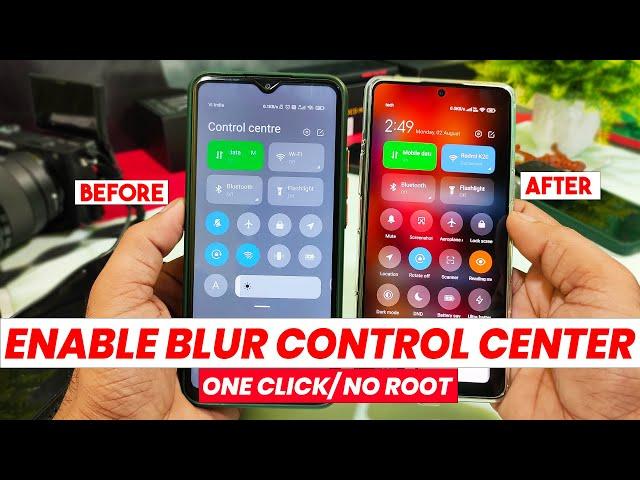 Enable Background Blur Effects on MIUI 12 / 12.5 Control Centre - No root | Control Centre Blur