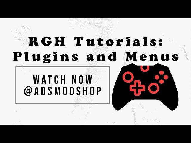 How to change Mod Menus or Plugins on your Xbox 360 RGH/Jtag