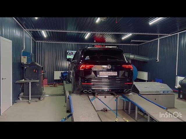 Замер мощности на стенде VW Tiguan st2 347hp 540nm