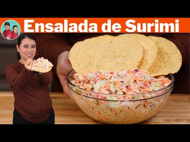 El Antojo de Hoy: ENSALADA de SURIMI para TOSTADAS SIN TANTOS INGREDIENTES |