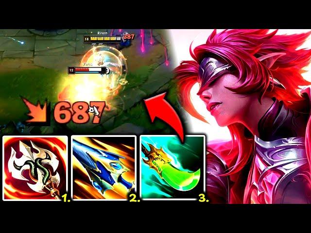 RIVEN TOP TEARS YOU APART IN 1 AUTO ATTACK (HOW IS THIS FAIR?) - S14 Riven TOP Gameplay Guide