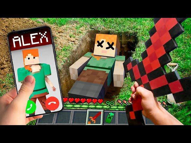 Minecraft in Real Life POV HEROBRINE vs ALEX in Minecraft Real POV Animation Skreeper